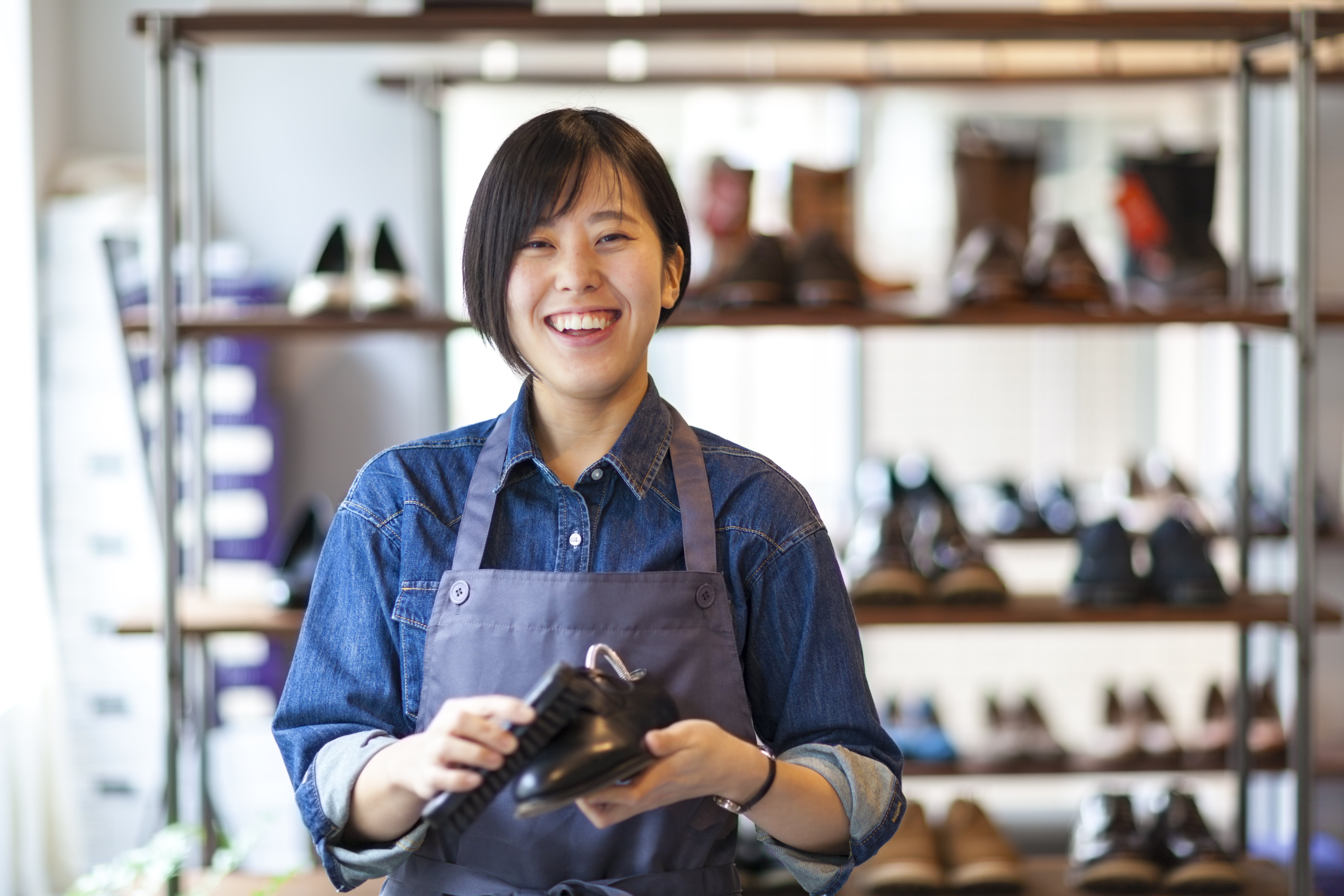Shoe Artisan smiling