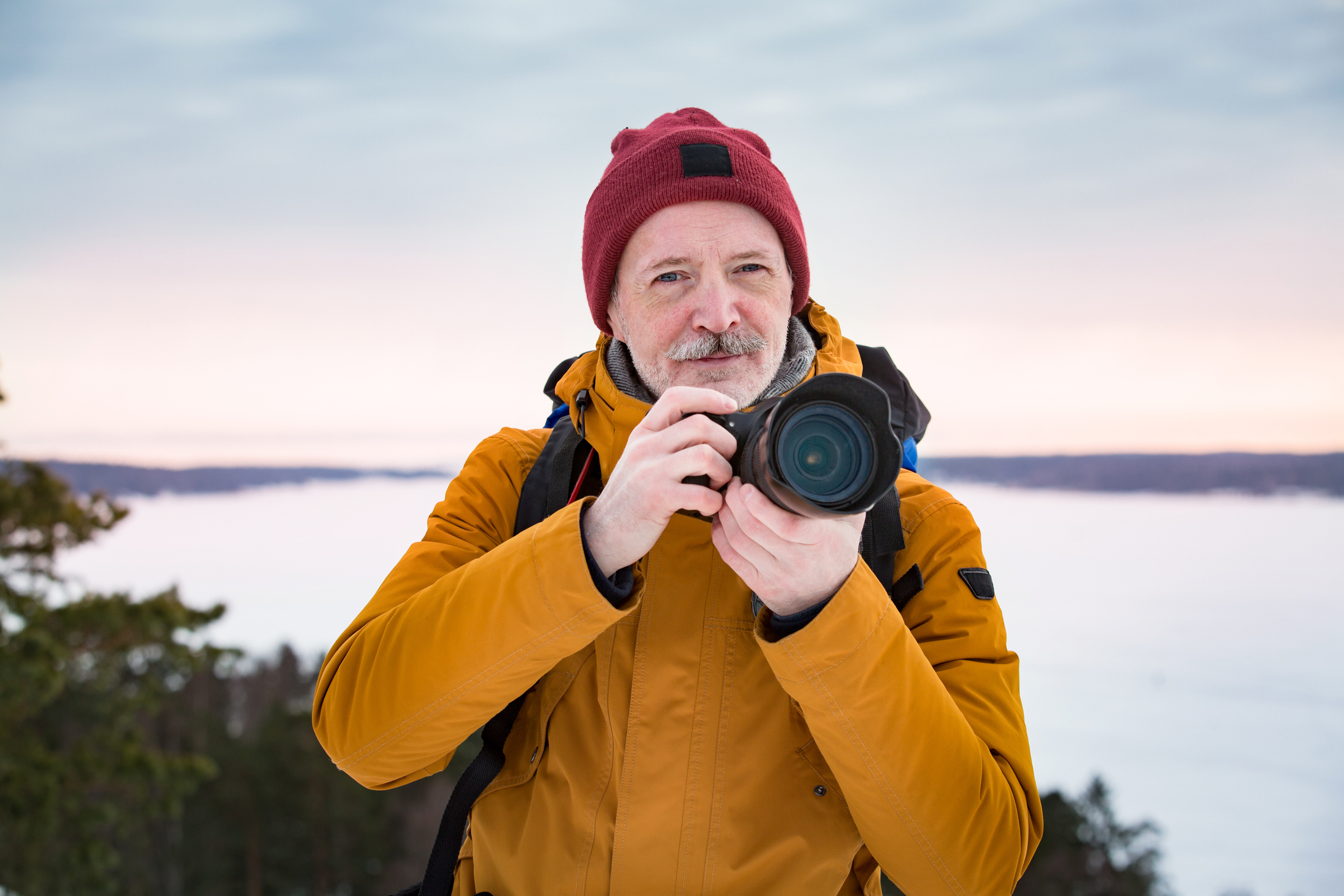 Photographer with camera